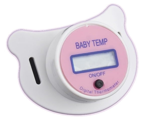 Thermometre medical lcd electronique tetine bebe rose ECLATS DESTOCKAGE