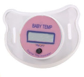 Thermometre medical lcd tetine bebe rose electronique ECLATS DESTOCKAGE