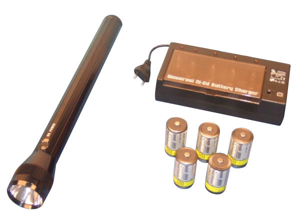 Torche rechargeable eclairage gardien vigile surveillance securite police douane gendarmerie ECLATS DESTOCKAGE
