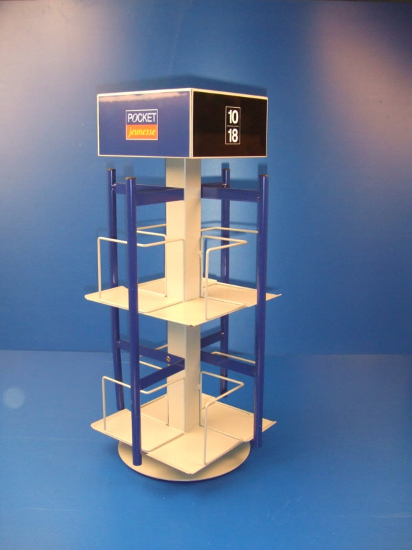 Tourniquet de table 32 vol multimarques presentation exposition produit en magasin - ECLATS DESTOCKAGE