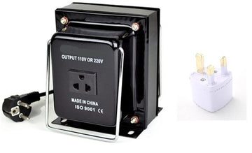 Transformateur 110 220 convertisseur 110V 220v 1500 watts réversible avec adaptateur uk - ECLATS DESTOCKAGE