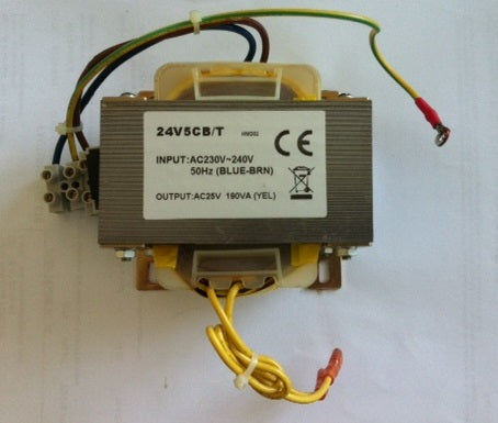 Transformateur 230vca/25vca 190va 5a pour chargeur 220v 25v  transfo 230v 240v - ECLATS DESTOCKAGE
