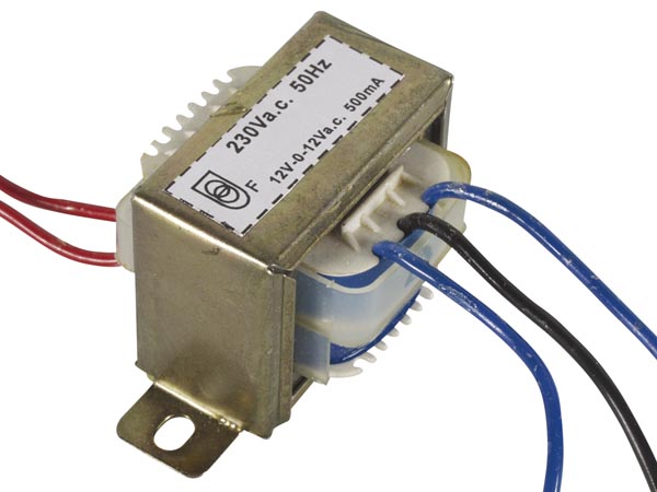 Transformateur alimentation 220v 2 x 12v 12va 500ma 0.5a chassis 212012c alim 230v 240v ECLATS DESTOCKAGE