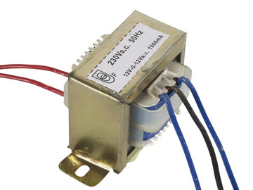 Transformateur chassis 2 x 12v 24va 1a 1000ma alimentation 220v 230v 240v 212024c ECLATS DESTOCKAGE