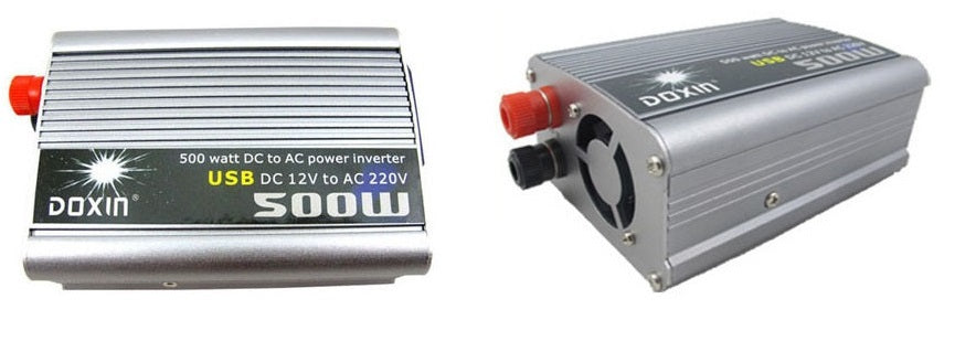 Transformateur de tension adaptateur 500w 12v-230v convertisseur 220v 240v voiture utilitaire - ECLATS DESTOCKAGE