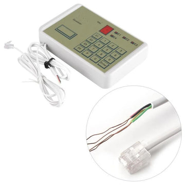 Transmetteur alarme 911 4 no telephonique numerotateur composeur 4 numéro 1 message clavier - ECLATS DESTOCKAGE