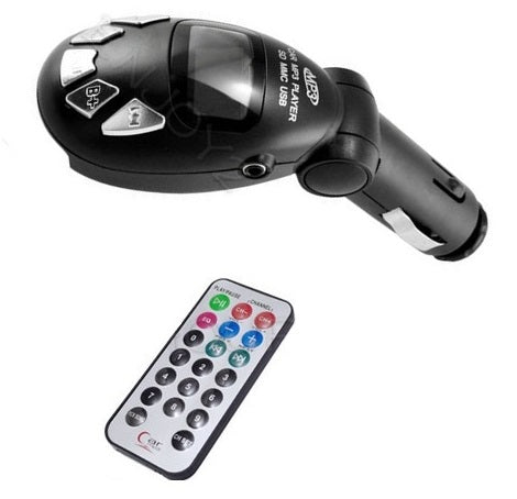 Transmetteur emetteur fm radio mp3 sans fil voiture telecommande clef usb sd/mmc 9999 ECLATS DESTOCKAGE