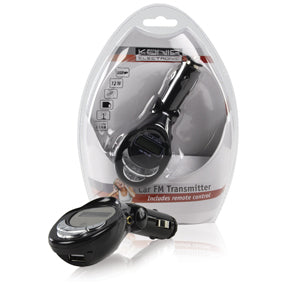 Transmetteur emetteur sans fil radio fm mp3 voiture mp3 fmtrans40 telecommande clef usb könig ECLATS DESTOCKAGE