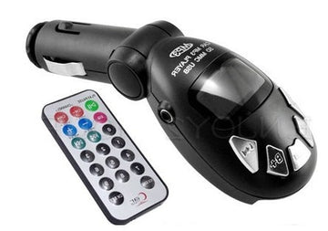 Transmetteur musique mp3 usb emetteur radio + mini telecommande ECLATS DESTOCKAGE