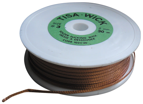 Tresse a desssouder 2mm soudure dessoudage ou7103c30 absorbe la soudure liquéfiée ECLATS DESTOCKAGE