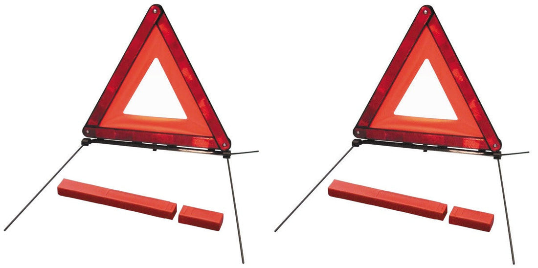 2 Triangle securite routiere e13 r27 parking auto dangereux accident danger stationnement auto moto ECLATS DESTOCKAGE