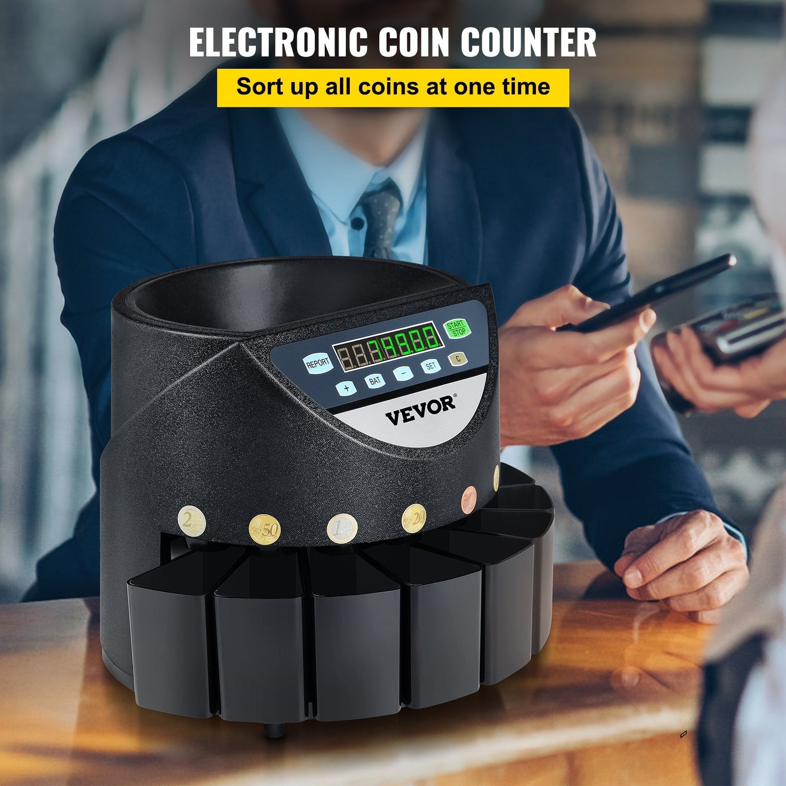 Trieuse comptage compteuse piece de monnaie euro safescan ECLATS DESTOCKAGE