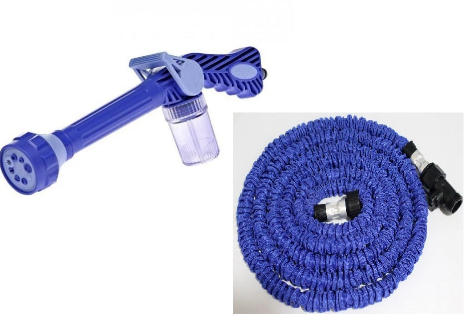 Tuyau arrosage extensible xhose 8m hose8 lance ezjet canon à eau réservoir intégré netoyage ECLATS DESTOCKAGE