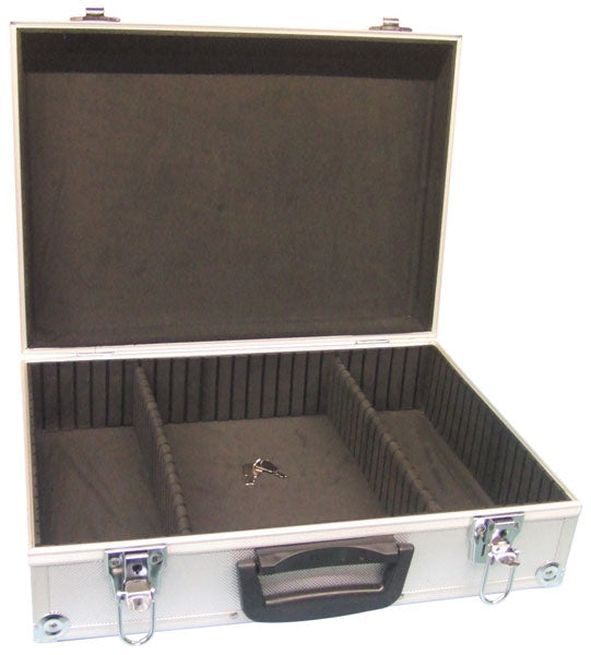 Valise aluminium 425x305x125mm alu coffre coffret pour outillage outil rangement 1819 perel ECLATS DESTOCKAGE