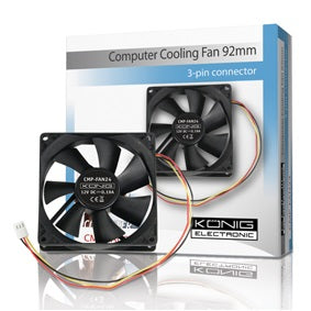 Ventilateur 92mm 12v cmp-fan24 92x92x25mm connecteur 3 pins 12 volt ordinateur pc cs92mmfan ECLATS DESTOCKAGE
