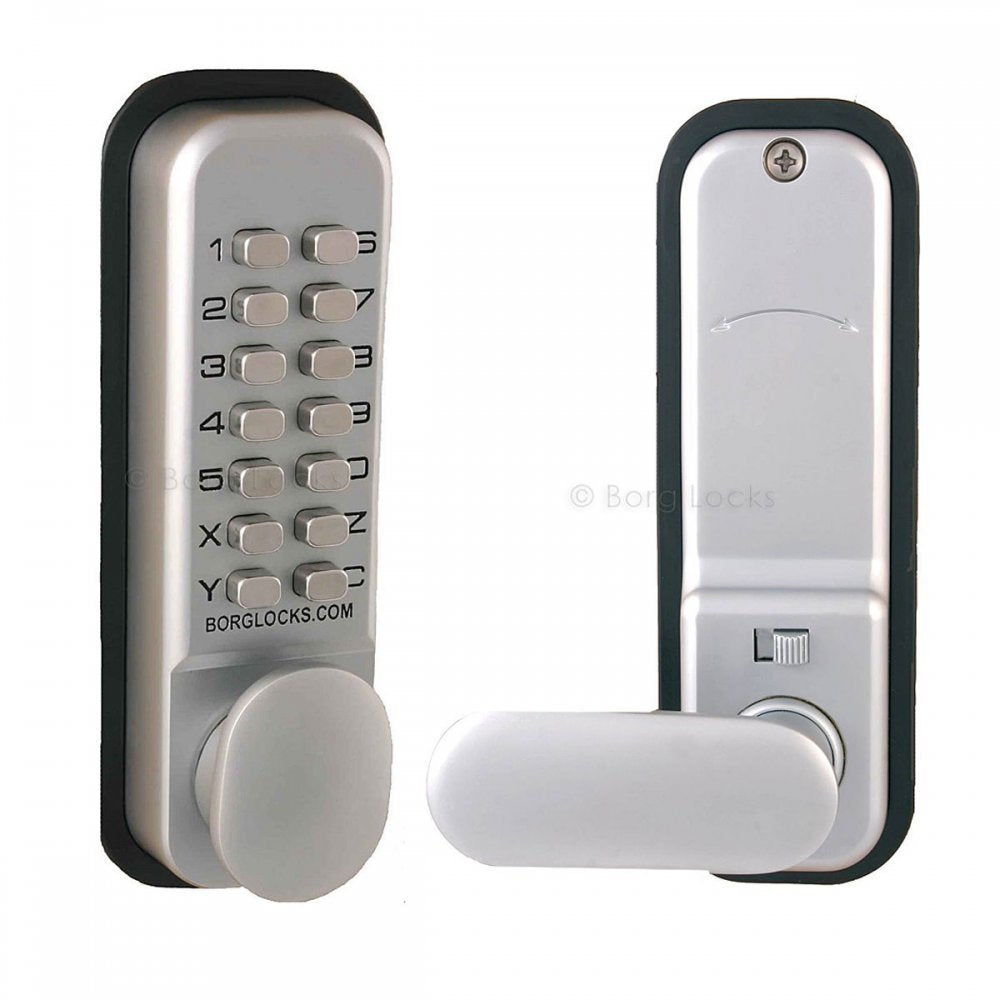 Verrou placard porte vestiaire serrure a code mecanique clavier code digital 14 boutons ECLATS DESTOCKAGE