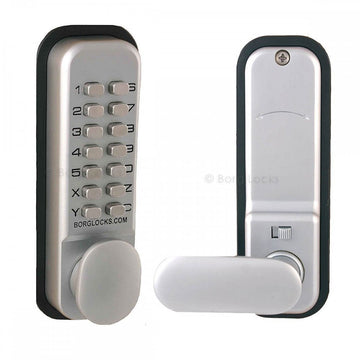 Verrou placard porte vestiaire serrure a code mecanique clavier code digital 14 boutons ECLATS DESTOCKAGE