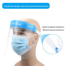 Visiere anti-gouttelettes Anti-buée Anti-poussière écran facial protection tete bouche nez - ECLATS DESTOCKAGE