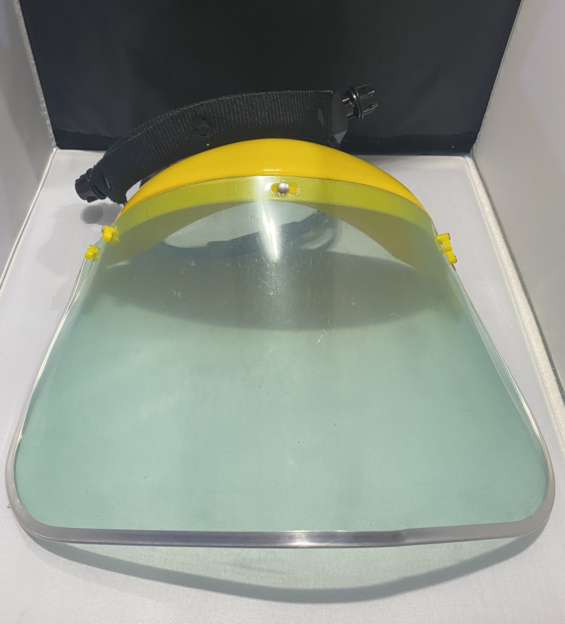 Visiere LL anti-salive anti-poussière Transparent PVC protection ECLATS DESTOCKAGE