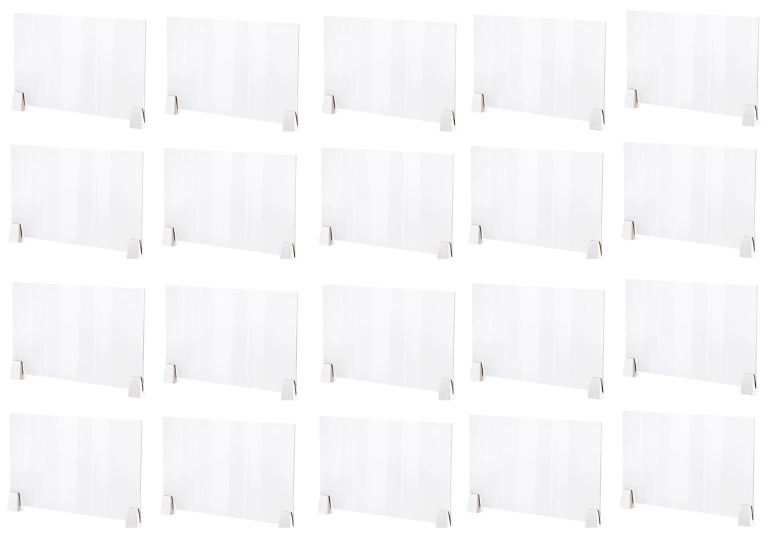 20 vitre ecran protection plexiglass transparent 50X45cm separation latérale bouclier hygiaphone separateur A03 ECLATS DESTOCKAGE