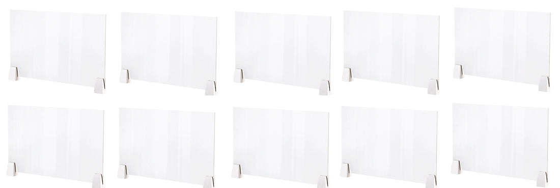 10 vitre ecran protection plexiglass transparent 50X45cm separation latérale bouclier hygiaphone separateur A03 ECLATS DESTOCKAGE