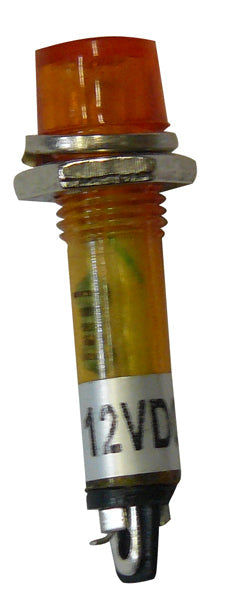 Voyant jaune orange indicateur lumineux 12v miniature diamètre de perçage 7mm 12vcc ECLATS DESTOCKAGE