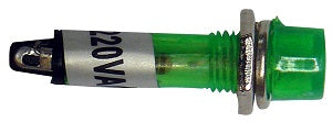 Voyant vert 220v feu indicateur feu lumineux miniature diamètre de perçage 7mm ECLATS DESTOCKAGE