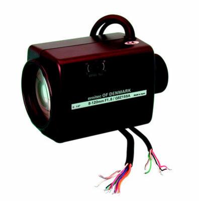 Zoom motorise asservi 1/2' 8/120 3.1° 44° q8z15sa 1/2 pour cameras de surveillance video ECLATS DESTOCKAGE